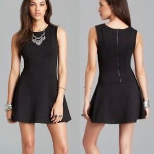 Free People Black Cha Cha Mini Dress